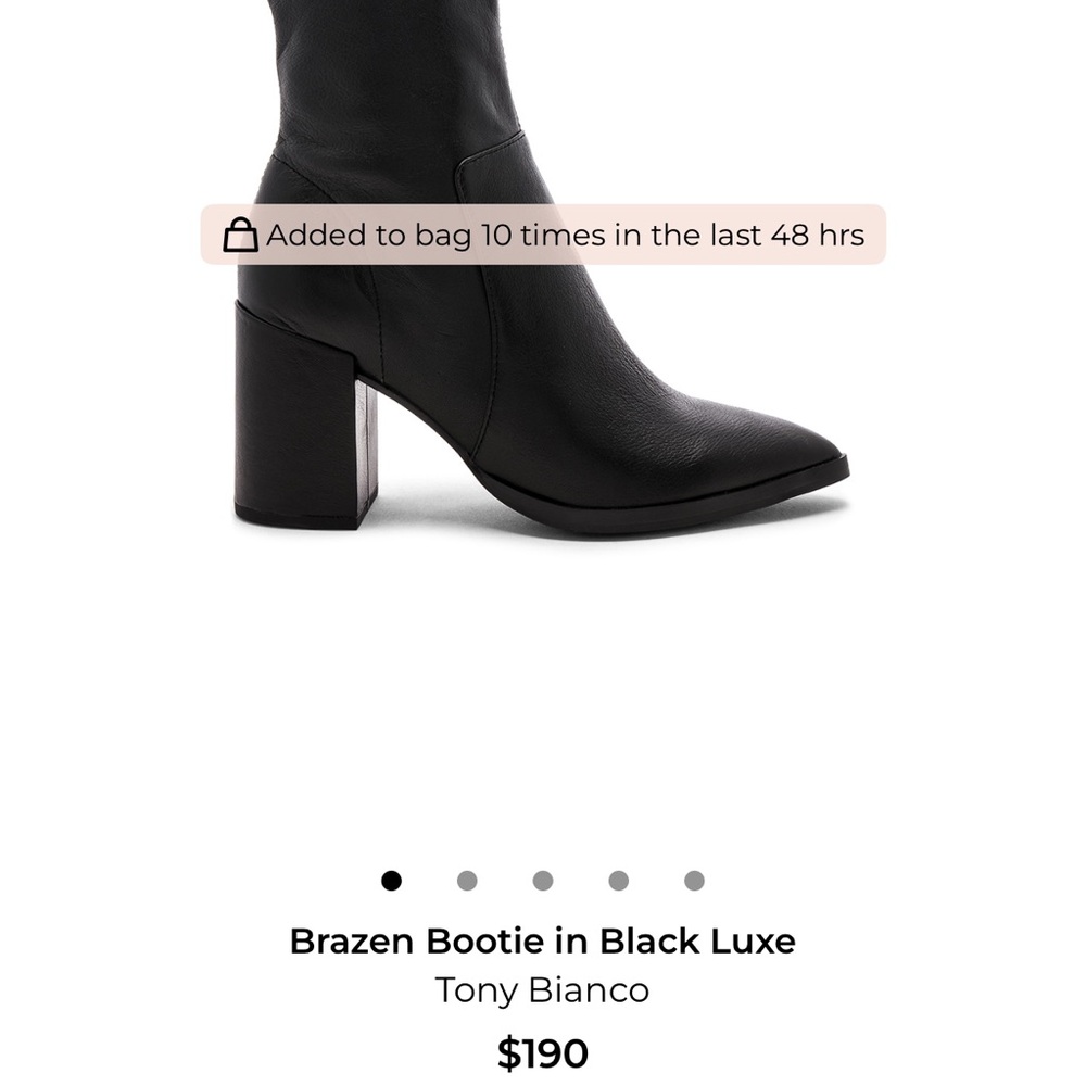 Tony Bianco Brazen Black Ankle Booties